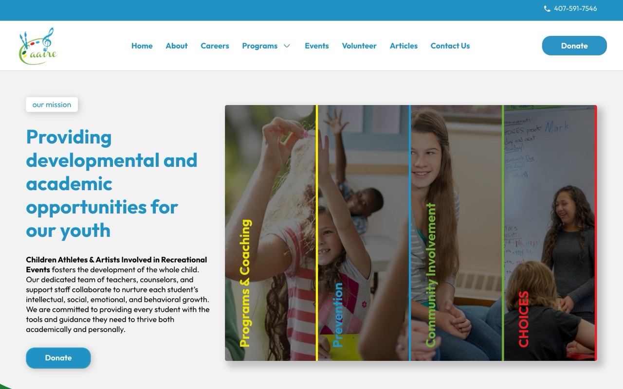 The CAAIRE website